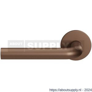 GPF Bouwbeslag Entree 100VRA2L L-model 19 mm deurkruk gatdeel op rozet 53x6,5 mm linkswijzend Bronze blend - S21016787 - afbeelding 1