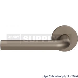GPF Bouwbeslag Entree 100VRA3L L-model 19 mm deurkruk gatdeel op rozet 53x6,5 mm linkswijzend Mocca blend - S21016788 - afbeelding 1