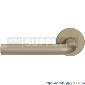 GPF Bouwbeslag Entree 100VRA4L L-model 19 mm deurkruk gatdeel op rozet 53x6,5 mm linkswijzend Champagne blend - S21016789 - afbeelding 1