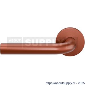 GPF Bouwbeslag Entree GPF100VRT1L L-model 19 mm deurkruk gatdeel op rozet 53x6 mm linkswijzend Terra - S21019962 - afbeelding 1