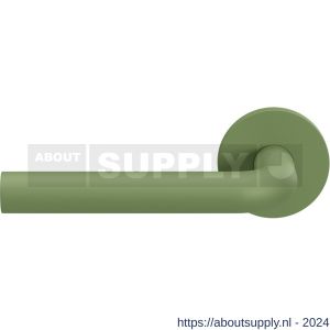 GPF Bouwbeslag Urban Jungle 100VRU3L L-model 19 mm deurkruk gatdeel op rozet 53x6,5 mm linkswijzend Leaf - S21008772 - afbeelding 1