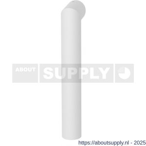 GPF Bouwbeslag ZwartWit GPF1015KL/R Toi raamkruk L-haaks model 19 mm deurkruk gatdeel korte nek links-rechtswijzend wit - S21010530 - afbeelding 1