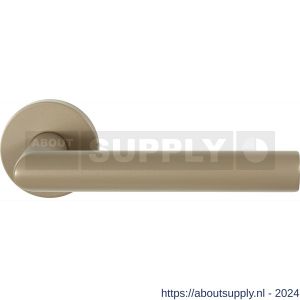 GPF Bouwbeslag Anastasius 1015.A4-00 Toi L-haaks model 19 mm deurkruk op rond rozet Champagne blend - S21010600 - afbeelding 1