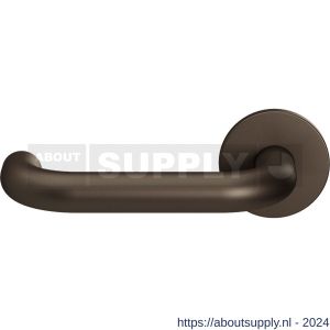 GPF Bouwbeslag Entree 105VRA1L U-model 19 mm deurkruk gatdeel op rozet 53x6,5 mm linkswijzend Dark blend - S21016798 - afbeelding 1