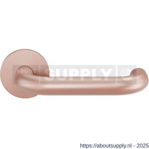 GPF Bouwbeslag Entree GPF105VRT2 U-model 19 mm deurkruk op rozet 53x6 mm Blush - S21019967 - afbeelding 1