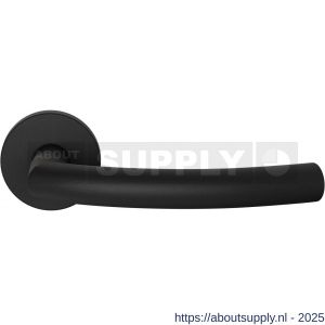 GPF Bouwbeslag ZwartWit GPF1075.61-00 Tonga deurkruk op rond rozet zwart 50x8 mm zwart - S21016807 - afbeelding 1