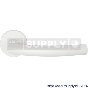 GPF Bouwbeslag ZwartWit GPF1075.62-00 Tonga deurkruk op rond rozet wit 50x8 mm wit - S21016811 - afbeelding 1