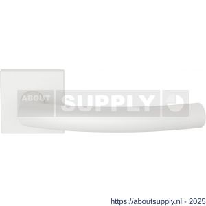GPF Bouwbeslag ZwartWit GPF1075.62-02 Tonga deurkruk op vierkant rozet 50x8 mm wit - S21019978 - afbeelding 1
