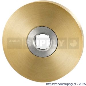 GPF Bouwbeslag PVD 1100.00P4L/R rond click rozet 50x8 mm links-rechtswijzend PVD mat messing - S21003635 - afbeelding 1