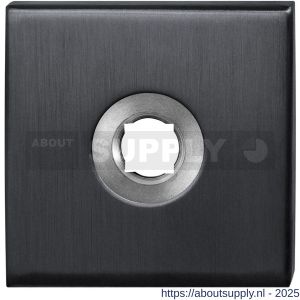 GPF Bouwbeslag PVD 1100.02P1R vierkant click rozet 50x50x8 mm rechtswijzend PVD antraciet - S21005737 - afbeelding 1