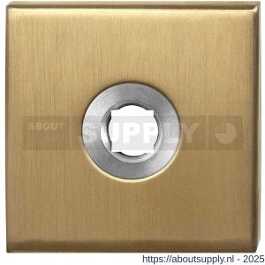 GPF Bouwbeslag PVD 1100.02P4 vierkant click rozet 50x50x8 mm PVD mat messing - S21003652 - afbeelding 1