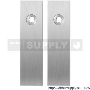GPF Bouwbeslag RVS 1100.15 blind kortschild rechthoekig enkelverend 169x46x8,5 mm blind RVS geborsteld - S21003886 - afbeelding 1
