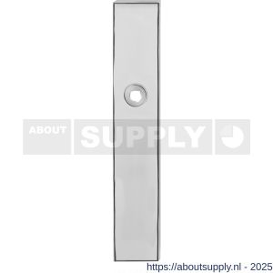 GPF Bouwbeslag RVS 1100.65R PC85 deurkruk gatdeel rechtswijzend langschild rechthoekig 218x40x8,5 mm PC85 RVS gepolijst - S21004213 - afbeelding 1