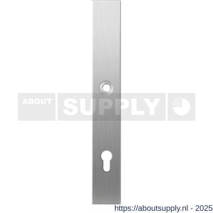 GPF Bouwbeslag RVS 1100.75L XL PC92 deurkruk gatdeel linkswijzend langschild XL rechthoekig 282x40x8,5 mm PC92 RVS geborsteld - S21004090 - afbeelding 1