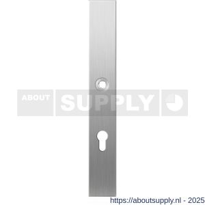 GPF Bouwbeslag RVS 1100.75R XL PC72 deurkruk gatdeel rechtswijzend langschild XL rechthoekig 282x40x8,5 mm PC72 RVS geborsteld - S21004095 - afbeelding 1