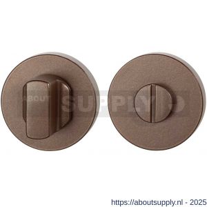 GPF Bouwbeslag Anastasius 1100.A2.0910 toiletgarnituur 50x8 mm stift 8 mm grote knop Bronze blend - S21011396 - afbeelding 1