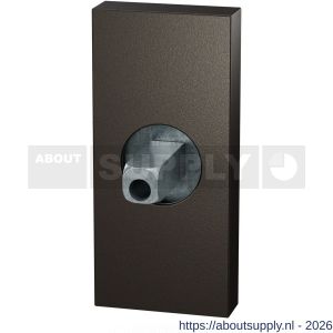 GPF Bouwbeslag Anastasius GPF1101.A1.0400 rechthoekig Click rozet 70x32x10 mm met vastgelaste knopvastzetter Dark blend - S21016818 - afbeelding 1
