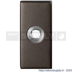 GPF Bouwbeslag Anastasius 1101.A1 rechthoekig click rozet 70x32x10 mm Dark blend - S21016705 - afbeelding 1