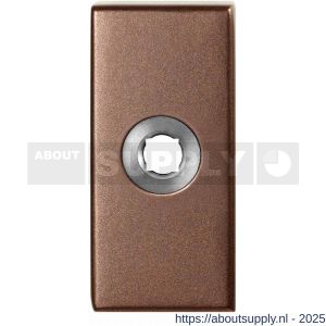 GPF Bouwbeslag Anastasius 1101.A2 rechthoekig click rozet 70x32x10 mm Bronze blend - S21016721 - afbeelding 1