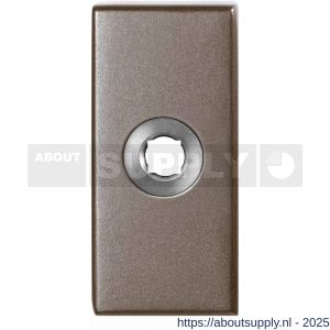 GPF Bouwbeslag Anastasius 1101.A3 R rechthoekig click rozet 70x32x10 mm rechtswijzend Mocca blend - S21016725 - afbeelding 1