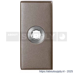 GPF Bouwbeslag Anastasius 1101.A3 rechthoekig click rozet 70x32x10 mm Mocca blend - S21016708 - afbeelding 1