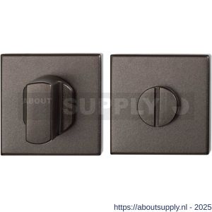 GPF Bouwbeslag Anastasius 1102.A1.0910 toiletgarnituur vierkant 50x50x8 mm stift 8 mm grote knop Dark blend - S21011394 - afbeelding 1