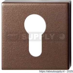 GPF Bouwbeslag Anastasius 1102.A2.0902 cilinderrozet vierkant 50x50x8 mm Bronze blend - S21011326 - afbeelding 1
