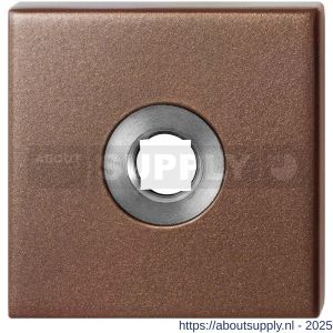 GPF Bouwbeslag Anastasius 1102.A2 L vierkant click rozet 50x50x8 mm linkswijzend Bronze blend - S21011348 - afbeelding 1