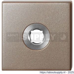 GPF Bouwbeslag Anastasius 1102.A3 L vierkant click rozet 50x50x8 mm linkswijzend Mocca blend - S21011356 - afbeelding 1
