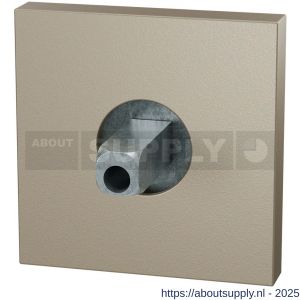 GPF Bouwbeslag Anastasius 1102.A4.0400 rozet vierkant 50x50x8 mm met vastgelaste knopvastzetter Champagne blend - S21012693 - afbeelding 1