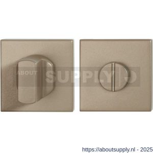 GPF Bouwbeslag Anastasius 1102.A4.0910 toiletgarnituur vierkant 50x50x8 mm stift 8 mm grote knop Champagne blend - S21011403 - afbeelding 1