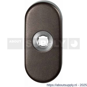 GPF Bouwbeslag Anastasius 1104.A1 L ovaal click rozet 70x32x10 mm linkswijzend Dark blend - S21016717 - afbeelding 1