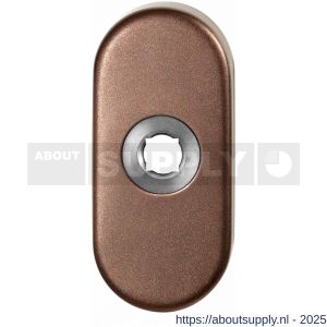 GPF Bouwbeslag Anastasius 1104.A2 ovaal click rozet 70x32x10 mm Bronze blend - S21016710 - afbeelding 1