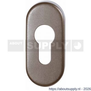 GPF Bouwbeslag Anastasius GPF1104.A3 cilinderrozet ovaal 70x32x10 mm Mocca blend - S21019994 - afbeelding 1