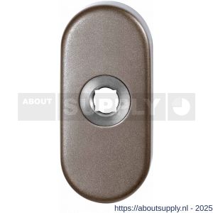 GPF Bouwbeslag Anastasius 1104.A3 R ovaal click rozet 70x32x10 mm rechtswijzend Mocca blend - S21016720 - afbeelding 1