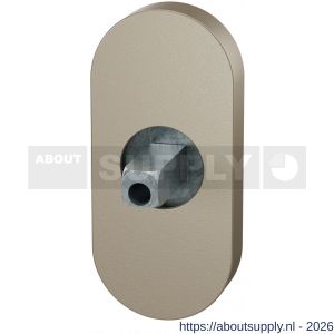 GPF Bouwbeslag Anastasius GPF1104.A4.0400 ovaal Click rozet 70x32x10 mm met vastgelaste knopvastzetter Champagne blend - S21016827 - afbeelding 1