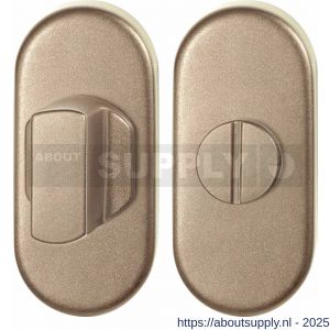 GPF Bouwbeslag Anastasius 1104.A4.0910 toiletgarnituur ovaal 70x32 mm stift 8 mm grote knop Champagne blend - S21012701 - afbeelding 1