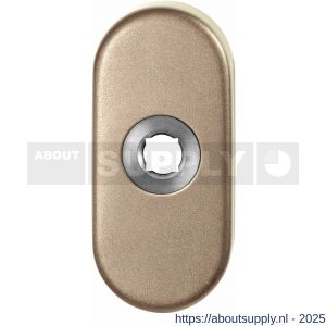 GPF Bouwbeslag Anastasius 1104.A4 L ovaal click rozet 70x32x10 mm linkswijzend Champagne blend - S21016714 - afbeelding 1