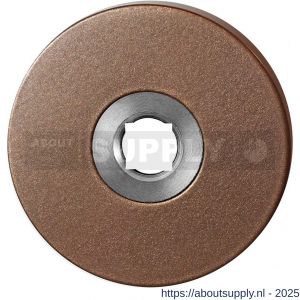 GPF Bouwbeslag Anastasius 1105.A2 R rond click rozet 50x6 mm rechtswijzend Bronze blend - S21011352 - afbeelding 1