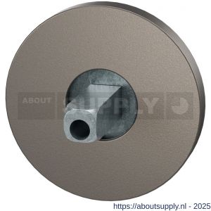 GPF Bouwbeslag Anastasius 1105.A3.0400 rozet rond 50x6 mm met vastgelaste knopvastzetter Mocca blend - S21013113 - afbeelding 1