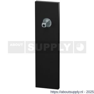 GPF Bouwbeslag ZwartWit 1115.61.442 PC72 kortschild rechthoekig 170x46x8 mm PC72 met vastgelaste knopvastzetter zwart - S21016862 - afbeelding 1