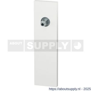 GPF Bouwbeslag ZwartWit 1115.62.432 PC55 kortschild rechthoekig 170x46x8 mm PC55 met vastgelaste knopvastzetter wit - S21016866 - afbeelding 1