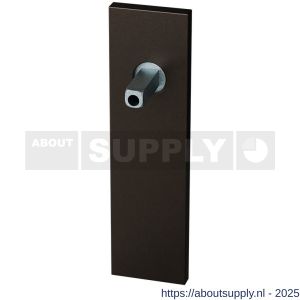 GPF Bouwbeslag Anastasius 1115.A1.442 PC72 kortschild rechthoekig 170x46x8 mm PC72 met vastgelaste knopvastzetter Dark blend - S21016872 - afbeelding 1