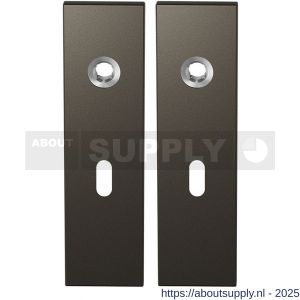 GPF Bouwbeslag Anastasius 1115.A1 BB56 kortschild rechthoekig enkelverend 169x46x8,5 mm BB56 Dark blend - S21012493 - afbeelding 1