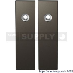 GPF Bouwbeslag Anastasius 1115.A1 blind kortschild rechthoekig enkelverend 169x46x8,5 mm blind Dark blend - S21012492 - afbeelding 1