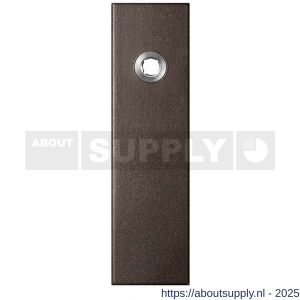 GPF Bouwbeslag Anastasius 1115.A1L blind deurkruk gatdeel linkswijzend kortschild rechthoekig 169x46x8,5 mm blind Dark blend - S21012496 - afbeelding 1