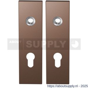 GPF Bouwbeslag Anastasius 1115.A2 PC72 kortschild rechthoekig enkelverend 169x46x8,5 mm PC72 Bronze blend - S21012511 - afbeelding 1