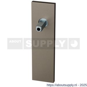 GPF Bouwbeslag Anastasius 1115.A3.401 BB56 kortschild rechthoekig 170x46x8 mm BB56 met vastgelaste Mocca blend - S21016879 - afbeelding 1
