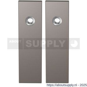 GPF Bouwbeslag Anastasius 1115.A3 blind kortschild rechthoekig enkelverend 169x46x8,5 mm blind Mocca blend - S21012524 - afbeelding 1