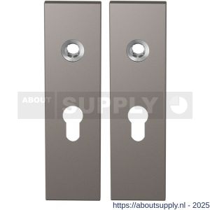 GPF Bouwbeslag Anastasius 1115.A3 PC55 kortschild rechthoekig enkelverend 169x46x8,5 mm PC55 Mocca blend - S21012526 - afbeelding 1